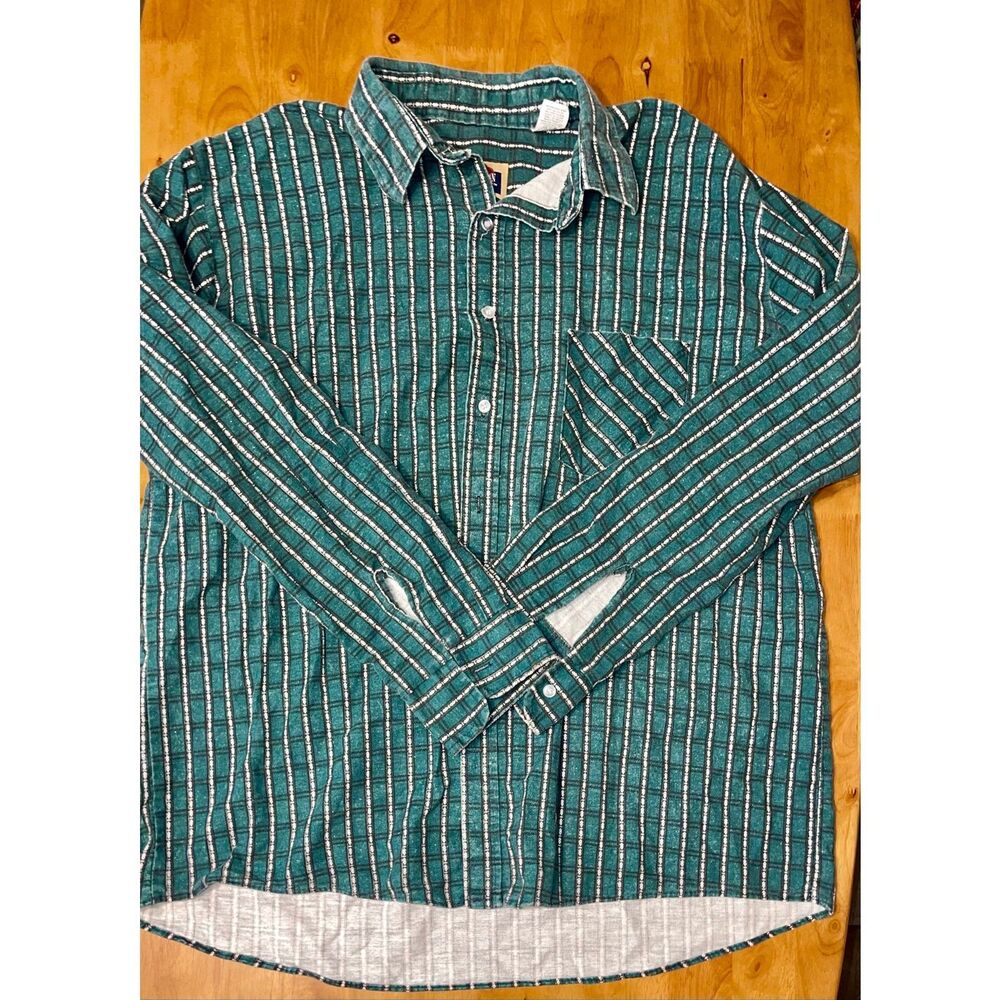 Rare Vtg American Edition Western Rodeo Button Down Shirt Size XL -‎ Made In USA